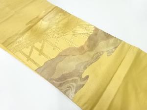 橋模様織出し名古屋帯